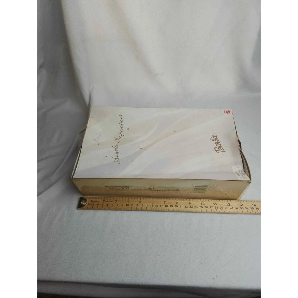 1999 Angelic Inspirations Barbie Doll Special Edition Gold White Angel 24984